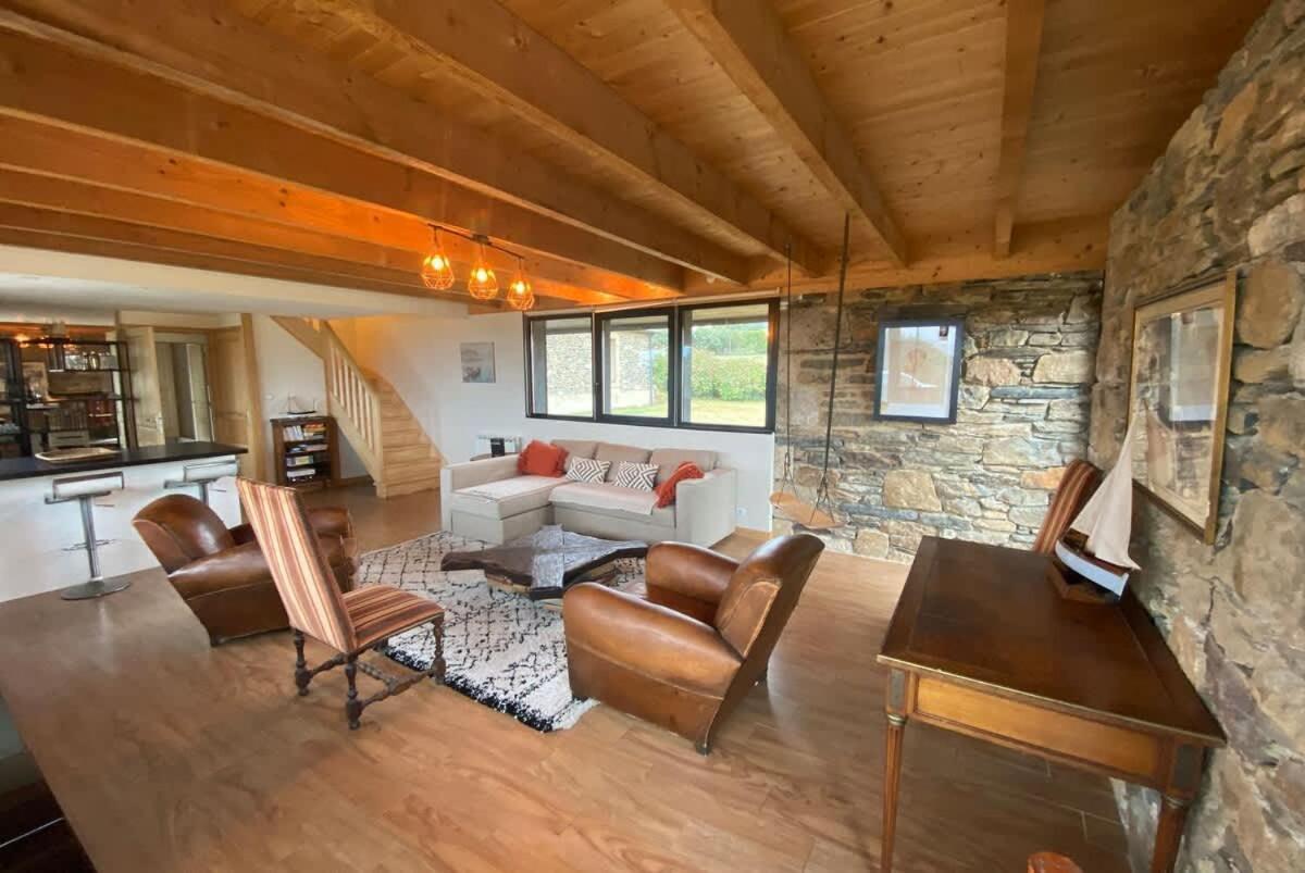Large Farmhouse With Garden And Sea View For 8 People Locquenole Экстерьер фото